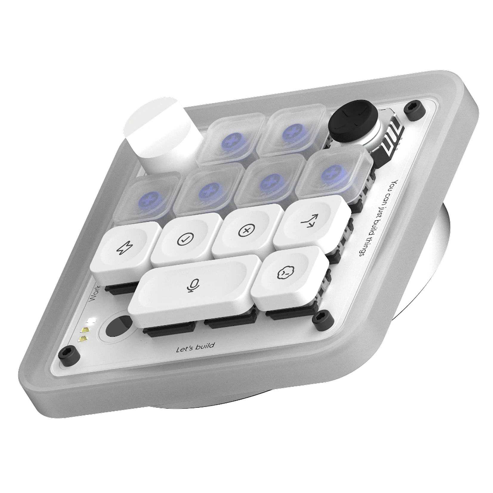 Codex Micro keyboard viewed from above